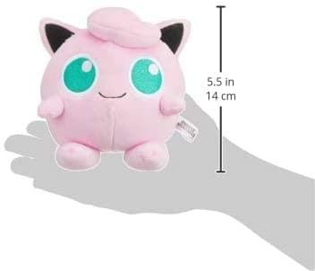 Sanei Pokemon All Star Series Jigglypuff Plush – 5-Inch Pink, Officially Licensed