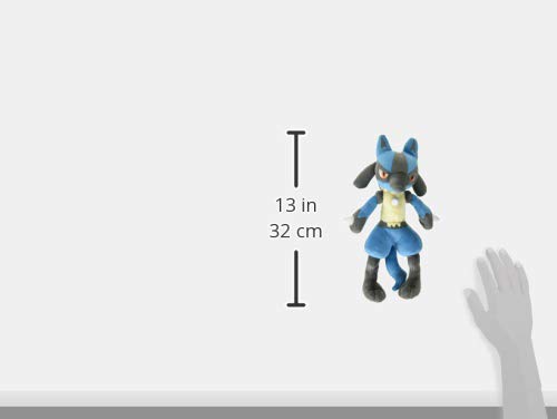 Sanei Pokemon Lucario Plush 12in – All Star Series, Officially Licensed