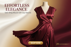 Women's Elegant Cap Sleeve Satin Wrap Blouse - Sculpted Silhouette Top