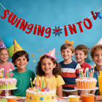 Savita Spider Birthday Banner – Cartoon Party Decor for Kids' Birthday Celebration