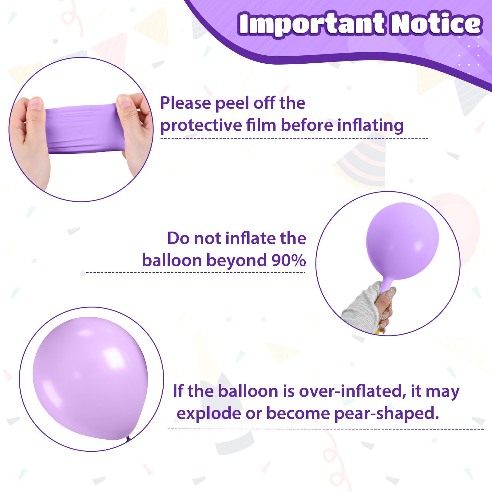 Saxuxu Pink & Purple Balloons Set – 12in Latex Confetti Balloons for Birthday, Baby Shower, Wedding Decor