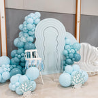 Saxuxu Ocean Themed Balloons - Teal & Light Blue Set for Sea Theme Parties