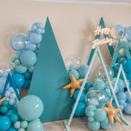 Saxuxu Ocean Themed Balloons - Teal & Light Blue Set for Sea Theme Parties