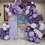 Saxuxu Pink & Purple Balloons Set – 12in Latex Confetti Balloons for Birthday, Baby Shower, Wedding Decor