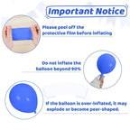 Saxuxu Baseball Balloons – 60pc 12in Confetti Red/Blue/Apricot for Sports Party Decorations