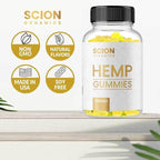Scion Organics Hemp Gummies – Joint Health, Raspberry Flavor | 30 Gummies, 2 Pack
