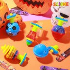 SCIONE LED Light Up Spinning Tops – 10 Pcs Kids Party Favors, Glow-in-the-Dark Toys