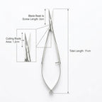 Cuticle Spring Micro Nail Scissors