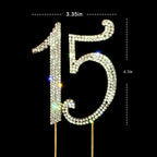 Scotamalone15 Cake Topper - Premium Bling Rhinestone Diamond Gems