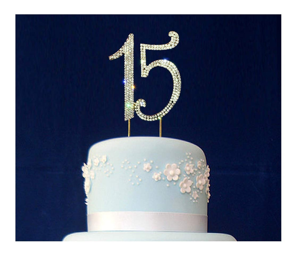 Scotamalone15 Cake Topper - Premium Bling Rhinestone Diamond Gems
