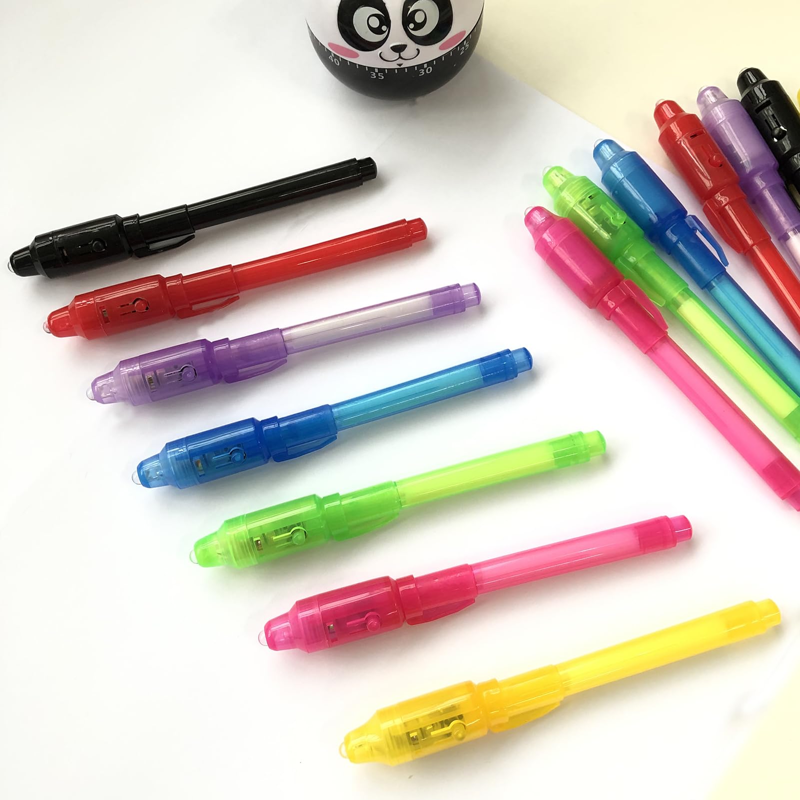 SCStyle Invisible Ink Pen 28-Pcs Set with UV Light – Secret Messages, Party Favors & Classroom Activities