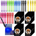 SCStyle Invisible Ink Pen 28-Pcs Set with UV Light – Secret Messages, Party Favors & Classroom Activities
