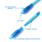 SCStyle Invisible Ink Pen 28-Pcs Set with UV Light – Secret Messages, Party Favors & Classroom Activities