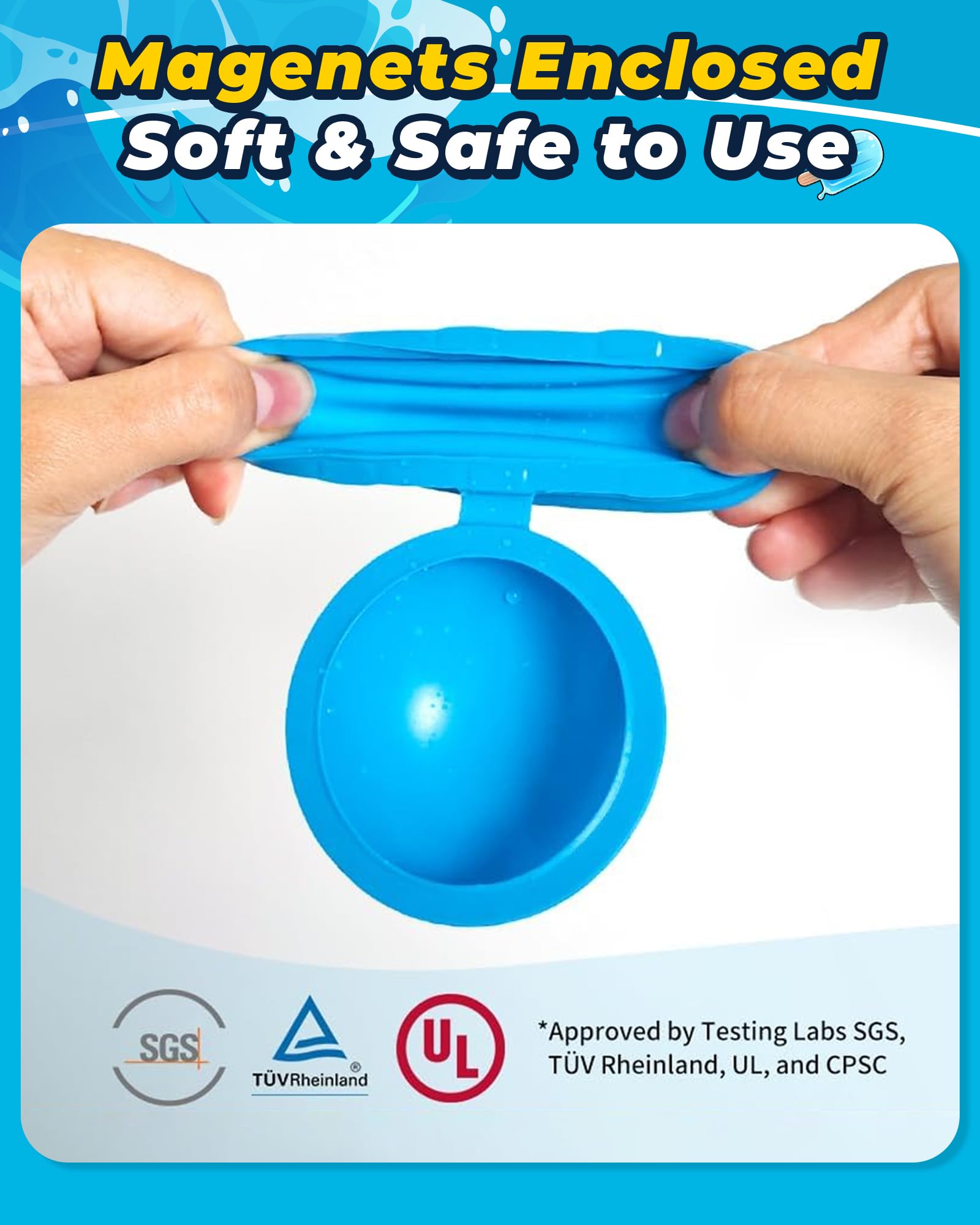 SCUATANBE 12PCS Reusable Water Balloons — Quick Fill, Self-Sealing