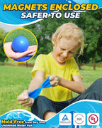 SCUATANBE Reusable Water Balloons 18Pcs – Quick Fill Magnetic Self-Sealing Splash Toys for Kids 4–12