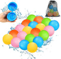 SCUATANBE Reusable Water Balloons – 20-Pack Quick-Fill, Self-Sealing Summer Toys for Kids 4-12