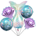 Mermaid Decoration Kit – Sea Balloons & Mermaid Tail Foil Balloons by sdquskin