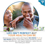 Power By Naturals Sea Moss Plus – Organic Irish Sea Moss with Bladderwrack & Burdock Root, 60 Capsules, 2 Pack