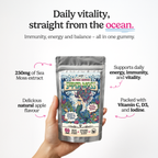 SuperMoss Sea Moss Gummies | Apple Flavour | 10 Gummies | Sea-Powered Energy, Immunity & Vitality