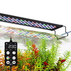 SEAOURA Aquarium Light | 24/7 Custom Timer, 7-Row Full Spectrum LED for 24–30in Tanks