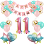SEDECIDE 11th Birthday Decorations — Balloons, Banner & Party Supplies