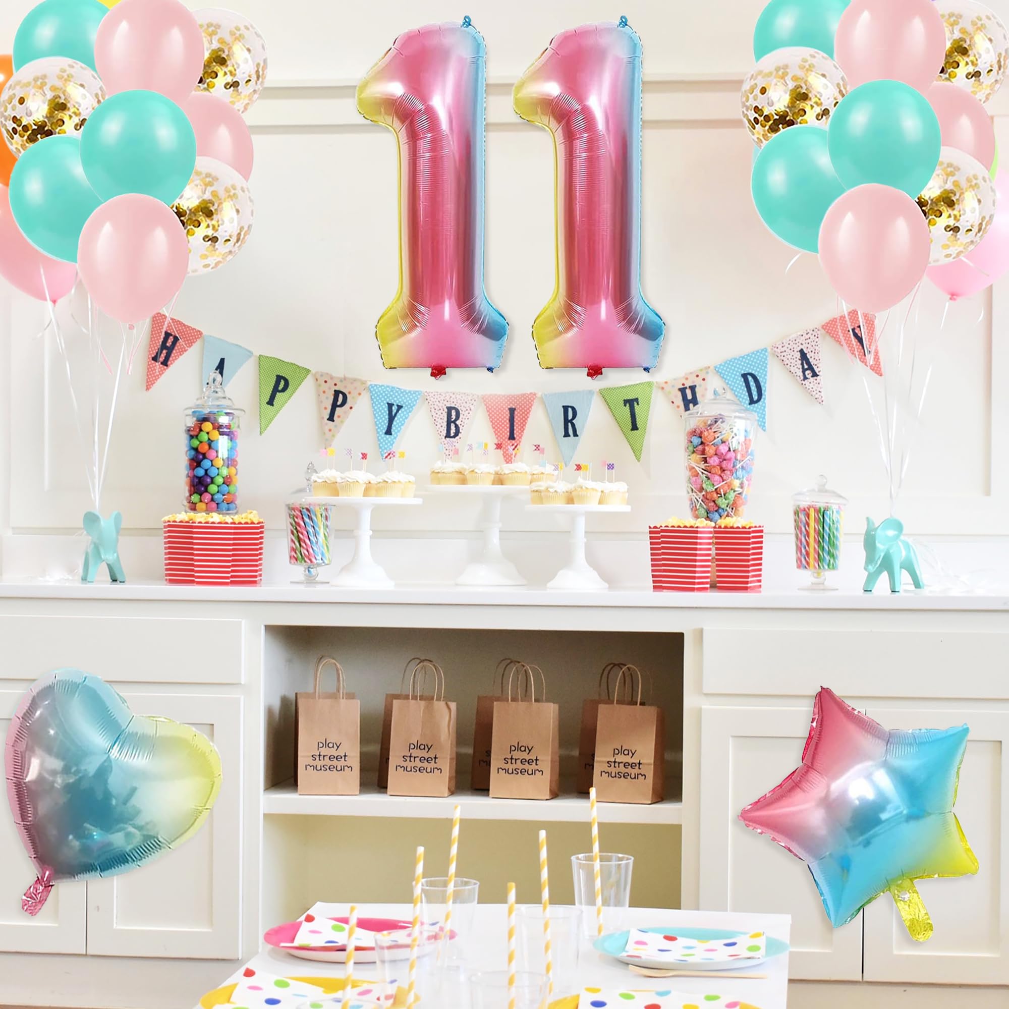 SEDECIDE 11th Birthday Decorations — Balloons, Banner & Party Supplies