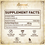 Sennasi Shilajit Resin – Pure Himalayan Organic Shilajit 600mg (30g, 2 Pack)