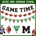Sereliy Football Banner Garland – Game Time Banner for Party Decorations | Bowl Game Indoor Decor