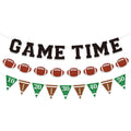 Sereliy Football Banner Garland – Game Time Banner for Party Decorations | Bowl Game Indoor Decor