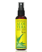 Seven Minerals Travel Size Organic Aloe Vera Spray – Fresh Aloe from Real Leaves, No Xanthan, 2 oz (Pack of 2)