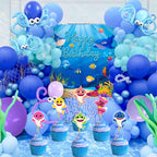 Seyal Bby Shrk Cupcake Toppers – Multicolor 24-Pack for Bby Shrk-Themed Parties