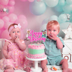 Seyal Cry Babes Happy Birthday Cake Topper – Cute Cartoon Party Decoration