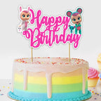 Seyal Cry Babes Happy Birthday Cake Topper – Cute Cartoon Party Decoration