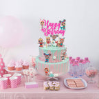 Seyal Cry Babes Happy Birthday Cake Topper – Cute Cartoon Party Decoration