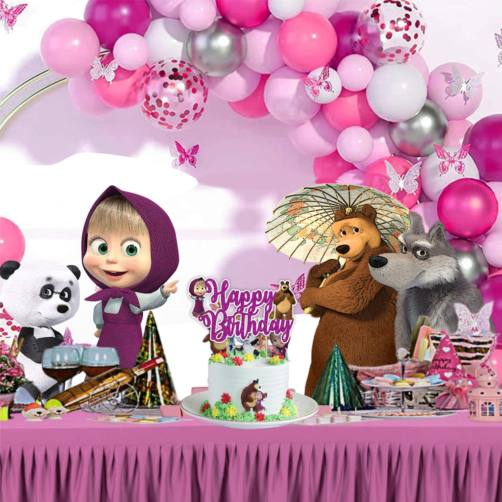 Seyal Maasa & the Ber Happy Birthday Cake Topper – Cartoon Theme Decoration
