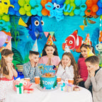 Findng Nmo Happy Birthday Cake Topper – Ocean Theme Clownfish Decor by Seyal