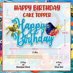 Findng Nmo Happy Birthday Cake Topper – Ocean Theme Clownfish Decor by Seyal