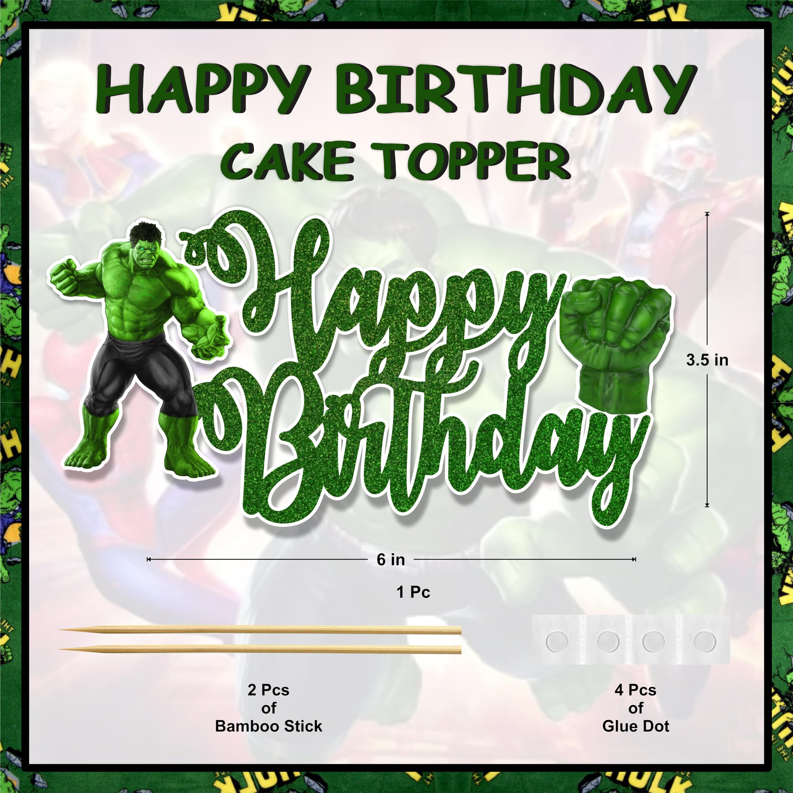 Seyal HLK Happy Birthday Cake Topper – Vibrant, Durable & Reusable for Parties