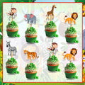 Seyal Jugle Safari Cupcake Topper – Animal-Themed Party Picks for Birthday Cupcakes, Dessert Tables, and Event Styling