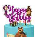 Seyal Maasa & the Ber Happy Birthday Cake Topper – Cartoon Theme Decoration