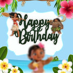 Seyal Mna Happy Birthday Cake Topper – Island Princess Theme | Ocean Adventure Party Decor