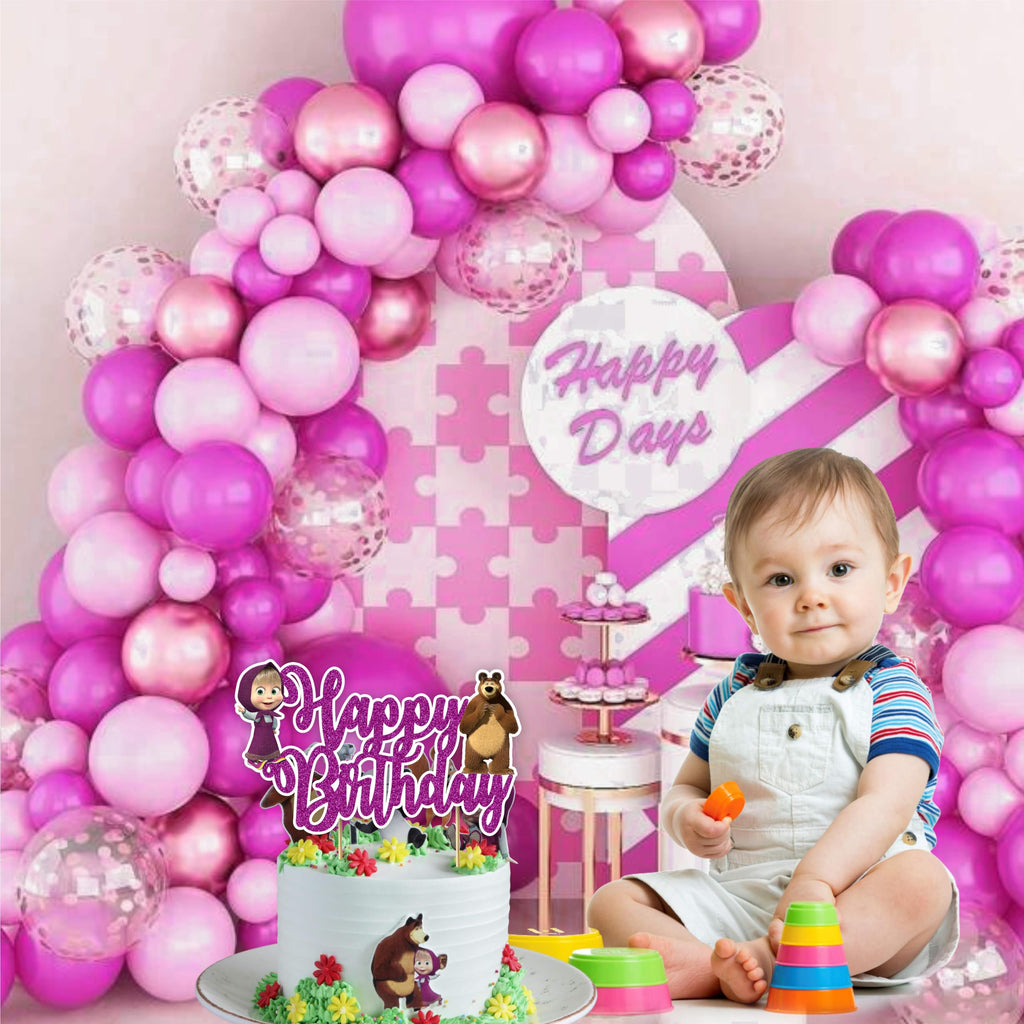 Seyal Maasa & the Ber Happy Birthday Cake Topper – Cartoon Theme Decoration