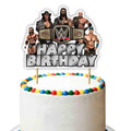 Seyal WWWE Happy Birthday Cake Topper – Wrestling Party Decor for Boys