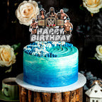 Seyal WWWE Happy Birthday Cake Topper – Wrestling Party Decor for Boys