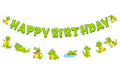 SHADOAMP Alligator Party Decorations – Crocodile Birthday Banner & Garland for Jungle Safari Theme