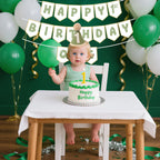 Shanmorine Sage Green 1st Birthday Hat and Pre-Strung Banner