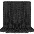 SHAOQINLIN 100 Pcs Black Bead Necklaces – 33in Mardi Gras & Party Beads
