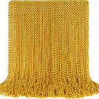 SHAOQINLIN 100 Pcs Gold Bead Necklaces – Mardi Gras & Party Beads, 30.5 Inch Length