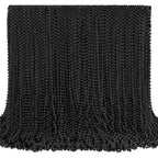 SHAOQINLIN 144 PCS Black Bead Necklaces – 33 Inch Mardi Gras & Party Beads
