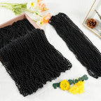 SHAOQINLIN 144 PCS Black Bead Necklaces – 33 Inch Mardi Gras & Party Beads